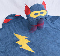 Hooded Bath Towel - Superhero (Blue)