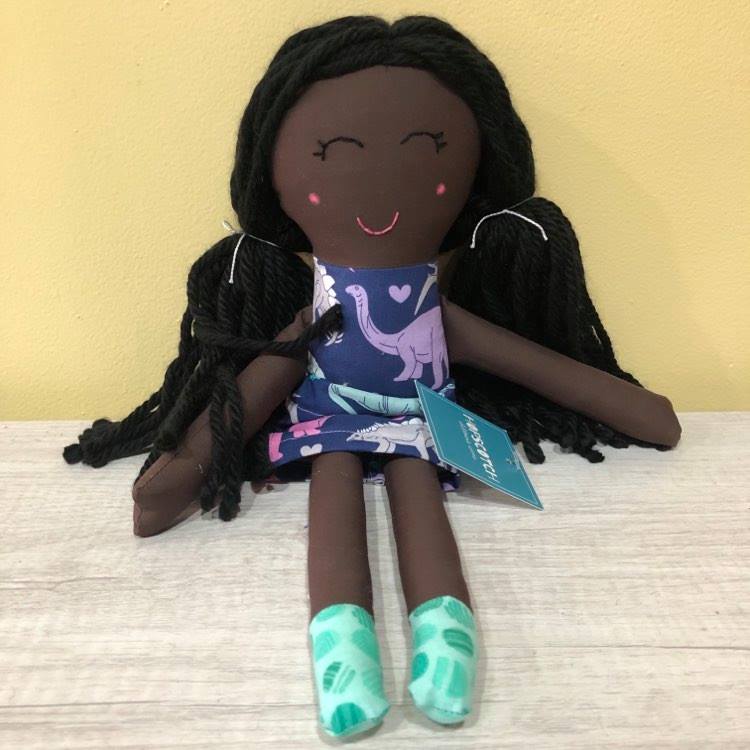 Made By Shellmo Cloth Dolls - Dark Skin