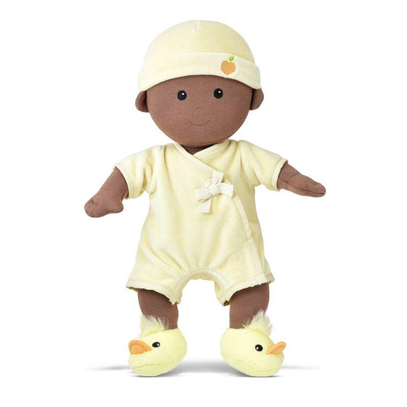 Organic Apple Park Baby Doll - Baby Boy in Yellow