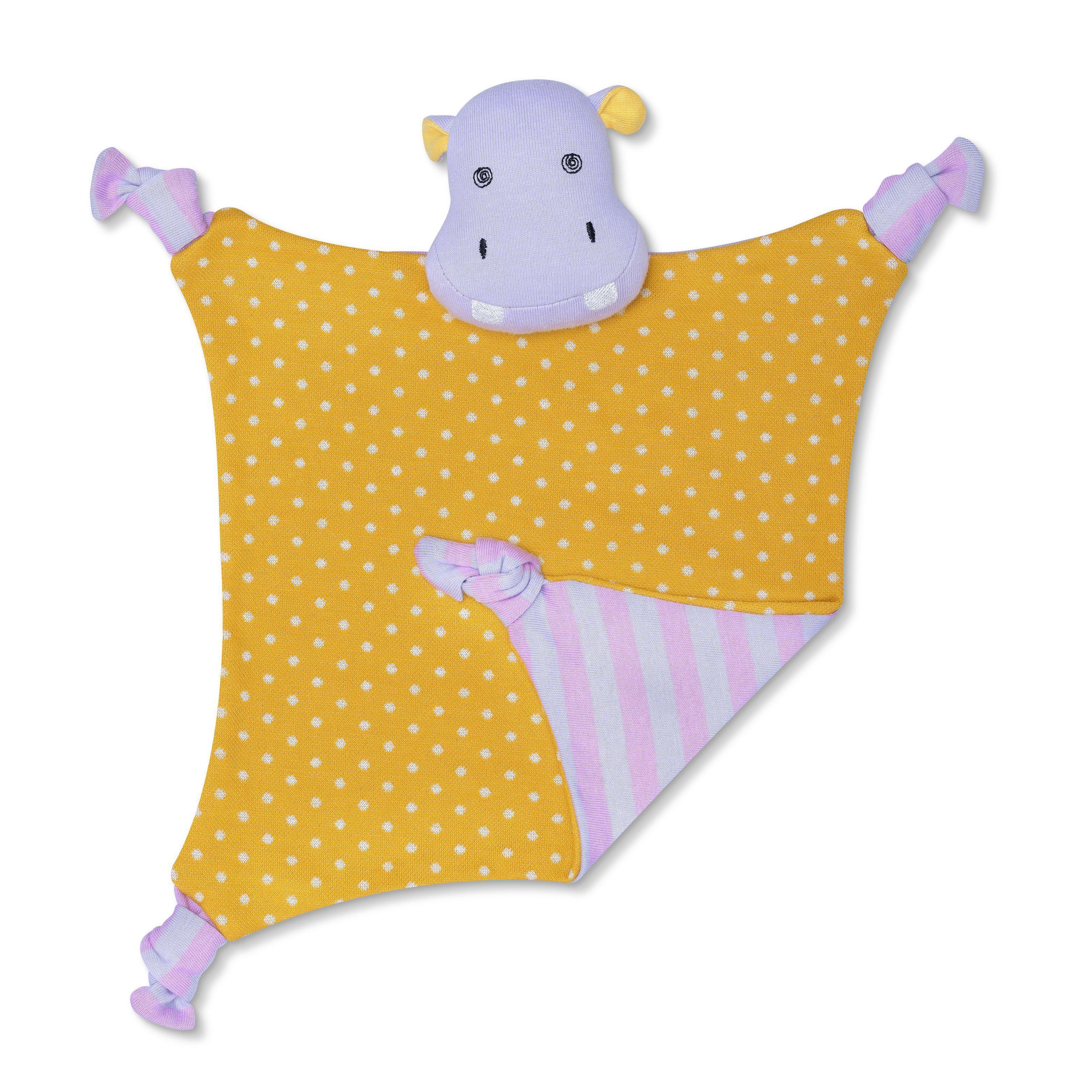 Organic Farm Buddies Blankies - Coco Hippo