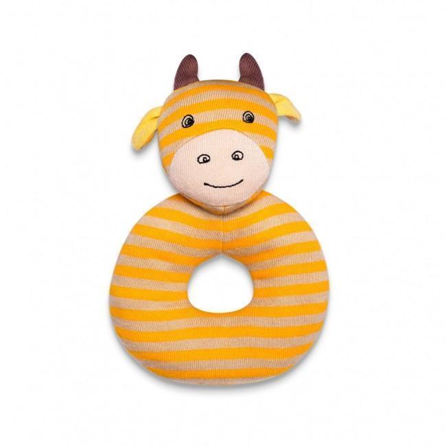 Organic Farm Buddies Teething Rattles - George Giraffe