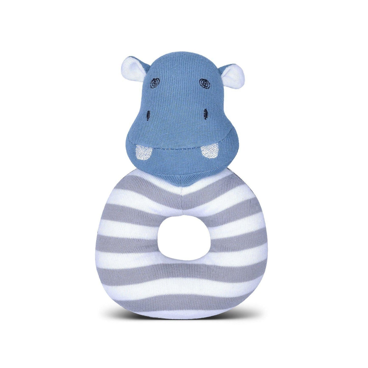 Organic Farm Buddies Teething Rattles - JoJo Hippo