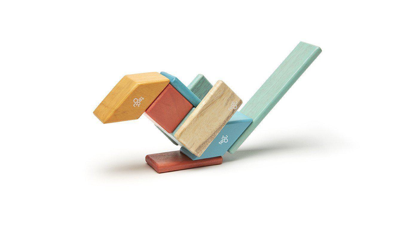 Tegu 14-Piece Magnetic Wooden Block Set - Sunset