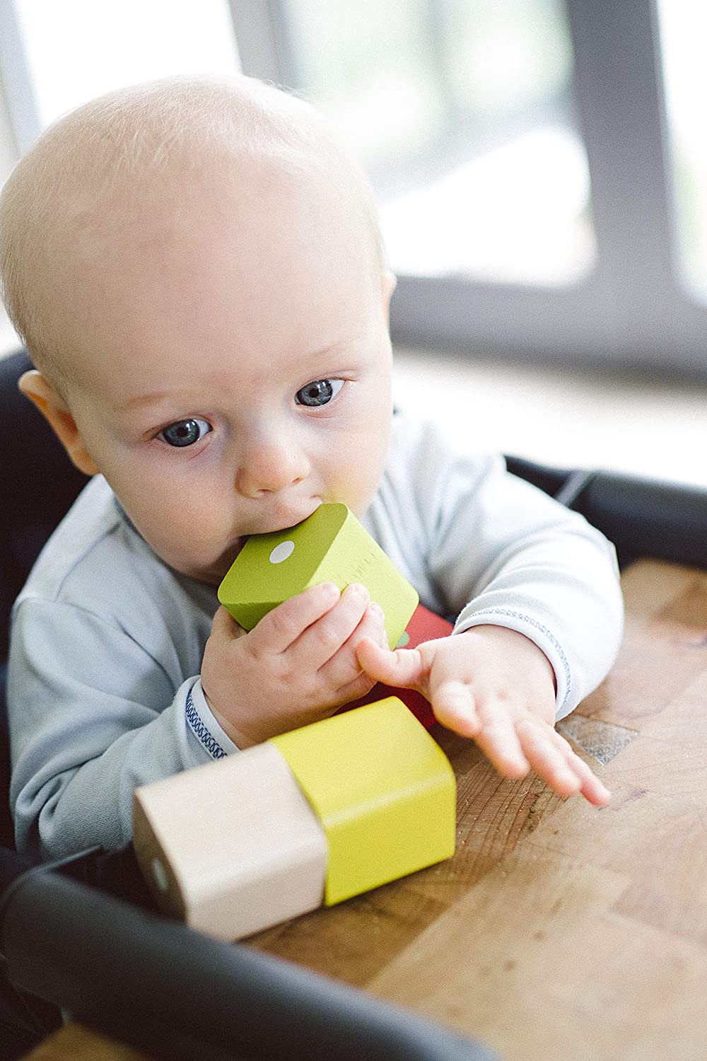 Tegu 6-Piece Baby's First Blocks Magnetic Wooden Block Set