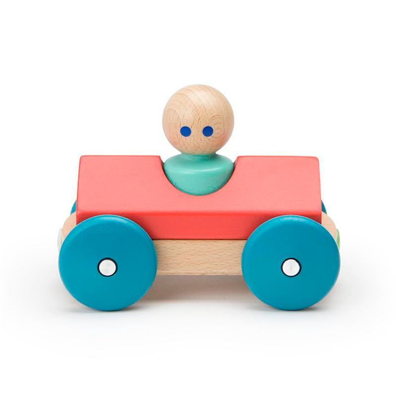 Tegu Magnetic Racer - Poppy/Blue