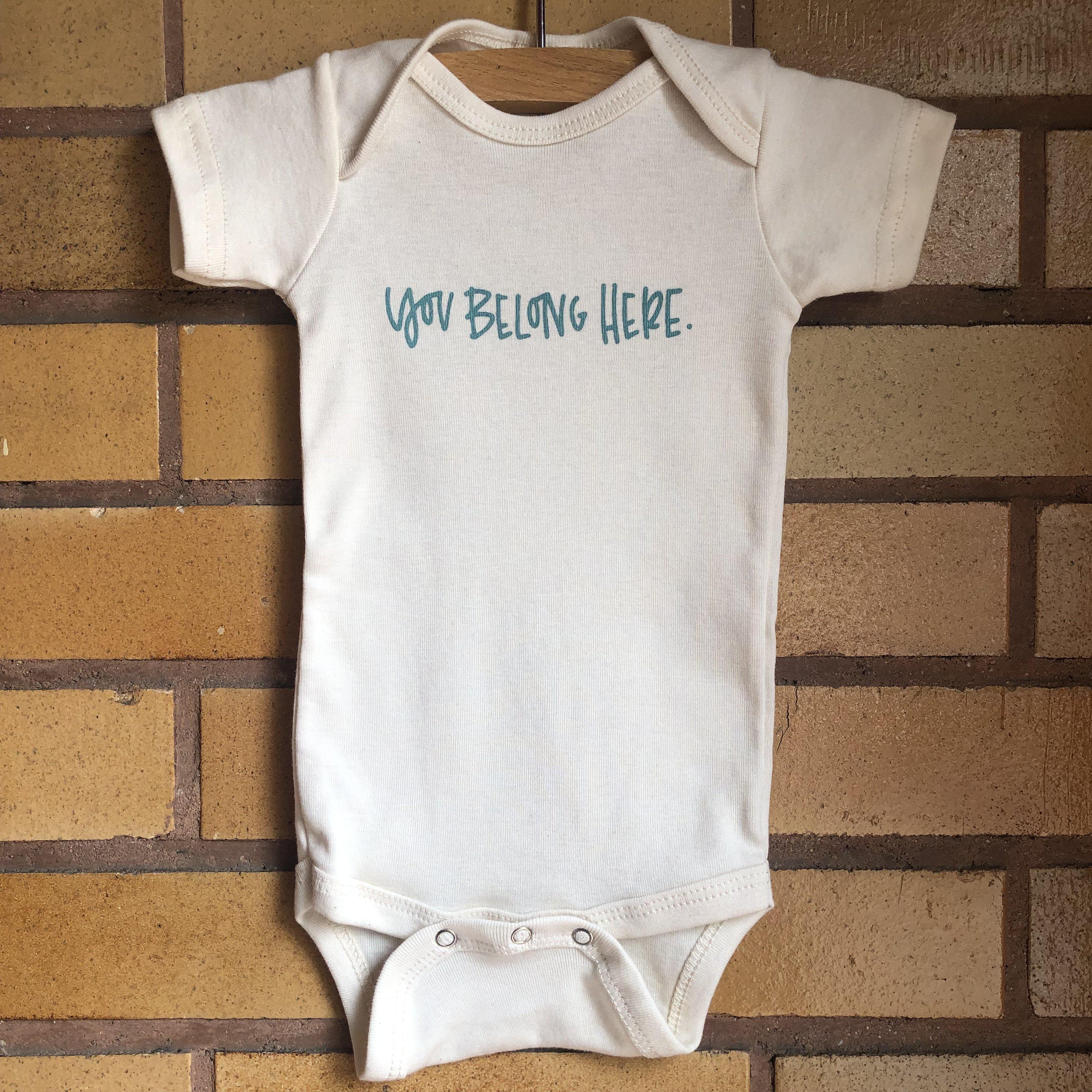 Treetops Collective You Belong Here Onesie - Natural