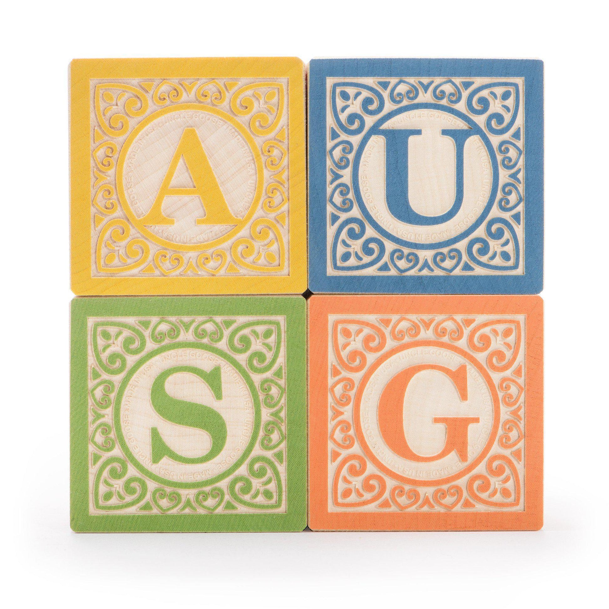 Uncle Goose Classic ABC Blocks - Uppercase