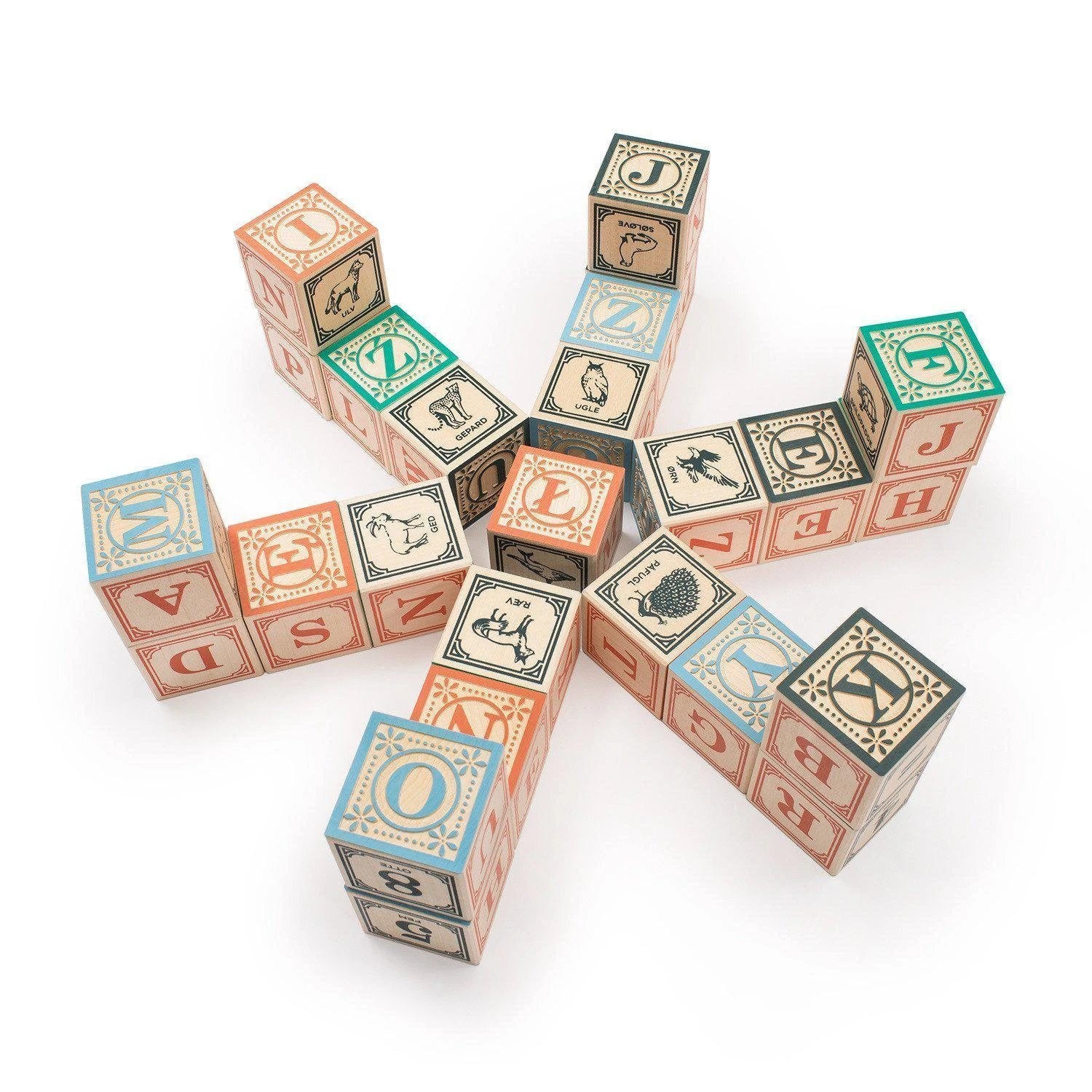 Uncle Goose Foreign Language Alphabet Blocks