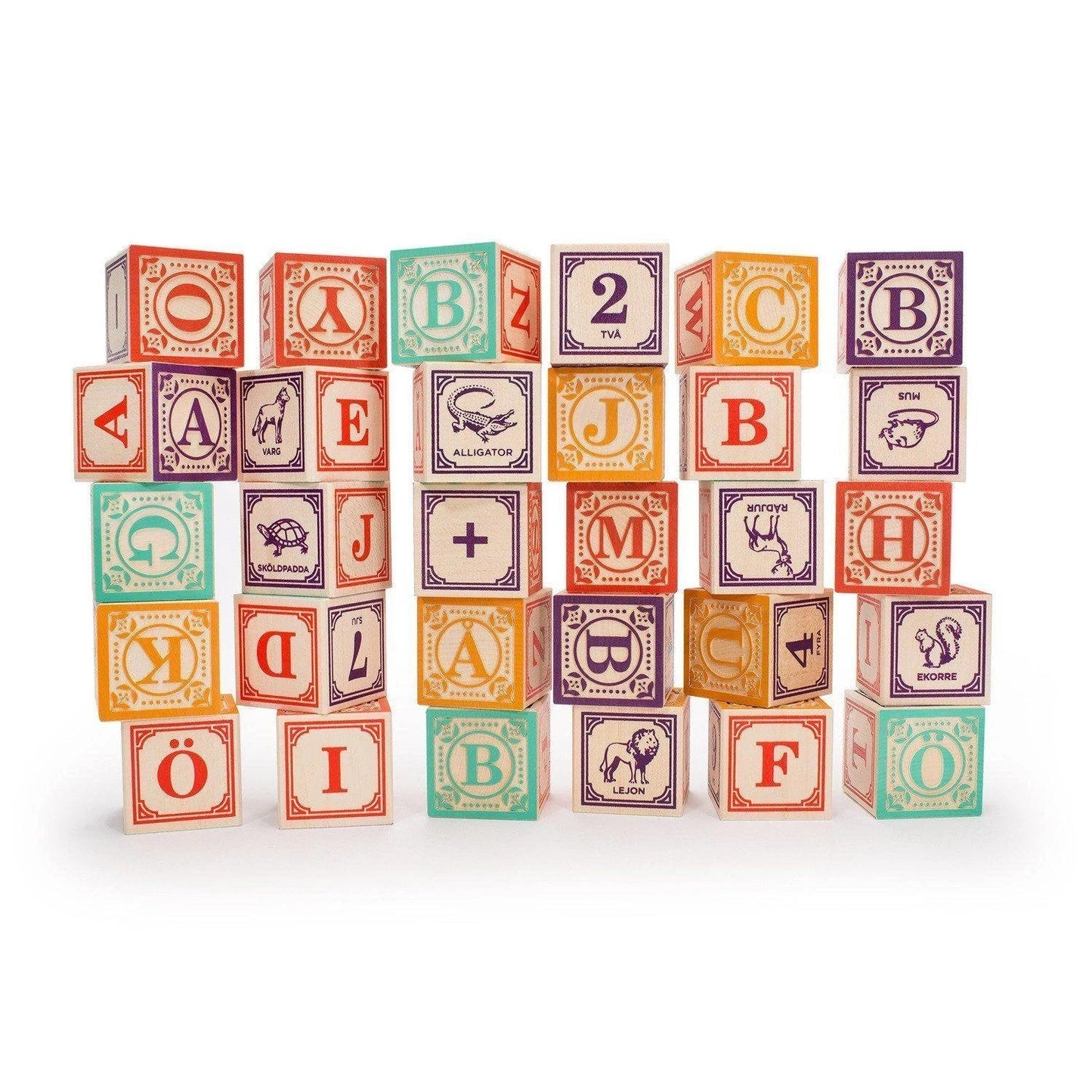 Uncle Goose Foreign Language Alphabet Blocks